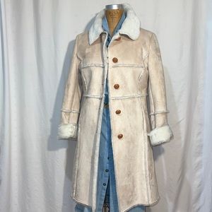 faux fur shearling coat